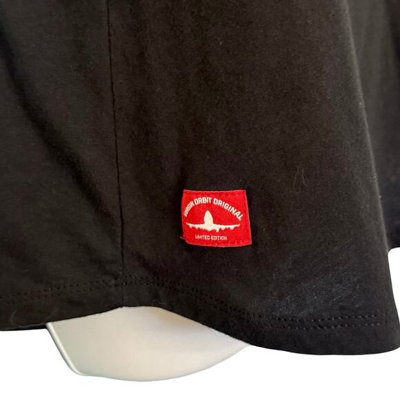 Virgin Orbit Pocket Art Black Red Tank Top Aerospace Space sz L Limited Edition - Picture 4 of 9